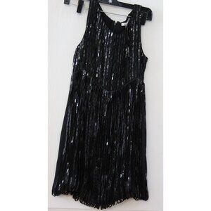 Alice + Olivia Women's Sleeveless Bubble Hem Mini Party Dress Size XS Black